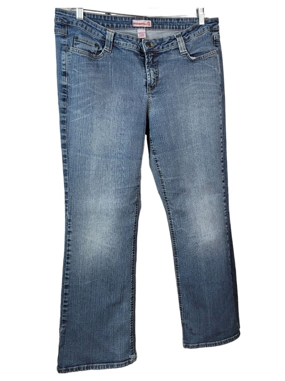 Duck Head Womens Jeans Blue Size 18 Regular Zip Pockets Mid Rise Straight Leg